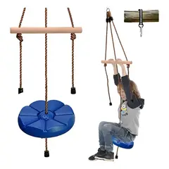 VIDA BUENAS - Columpio Mecedor Escalada Niños Portátil 75kg Color Azul