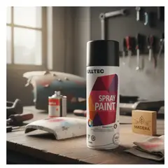FULLTEC - Pintura Spray Tela Madera Metal Plastico Ploeo Vehicular Negro