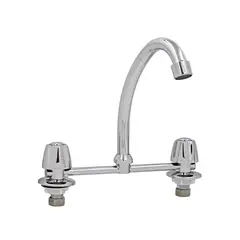 TAUMM - Llave Combinación Lavaplato Antonella Plateado