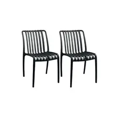 HABITA2 CHILE - Pack 2 Sillas Apilable de Exterior Habana