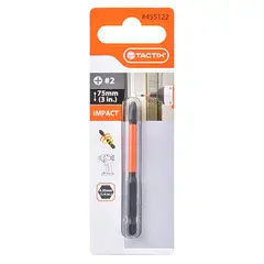 TACTIX - DISPLAY DE PUNTA DE IMPACTO 1 PIEZA PH2 X 75 MM