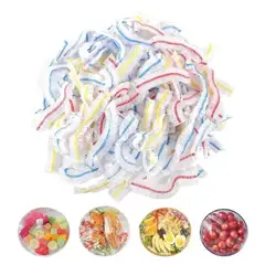 GENERICO - Pack 100 Cubiertas Elásticas Desechables Alimentos Cocina