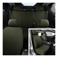 GENERICO - Cubreasiento Liso De Auto 3 Piezas