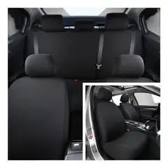 GENERICO - Cubreasiento Liso De Auto 3 Piezas
