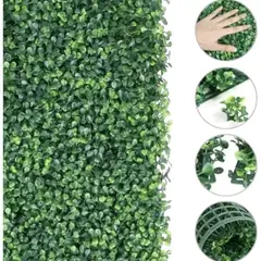 GENERICO - Pasto Pack de 25 Palmetas Estilo Trébol Sintético 60x40cm