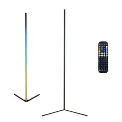 GENERICO - Lampara De Pie Rgb Esquinero Luz Led Control
