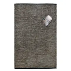 DECOGHAR - Alfombra Mushroom Con Antideslizante Gris 2,80 X 3,65 mts