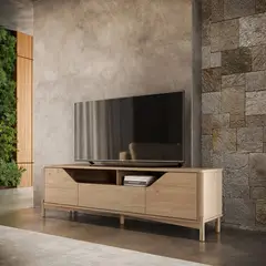 ROCA - Rack 2 Puertas + 1 Cajón Nest Tauarí 53,8 x 182 x 41