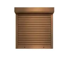 PERSIALUX - Persiana Exterior de Seguridad Roble de 1.5mts. Ancho x 2mts. Alto Motorizada