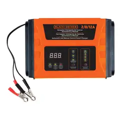 BLACK+DECKER - Cargador Baterías Inteligente 2/8/12A BC12-b2c