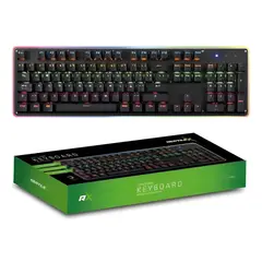 GENERICO - Teclado Mecanico retroiluminado Gamer Switches Red Reptilex Rx0004