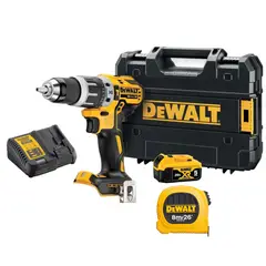 DEWALT - Taladro Percutor 20VBat 5Ah DCD796P1+Huincha De Medir GRATIS
