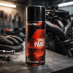 FULLTEC - Pintura En Spray Alta Temperatura Negro 400ml