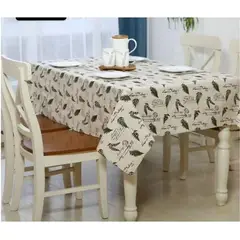ALMA & DECO - Mantel Antimanchas Naturaleza Escrita 140 X 220 Cm Rectangular
