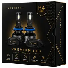 OEM - Kit de Luces Turbo LED H4 Canbus 65W Premium Ligth 12000Lm