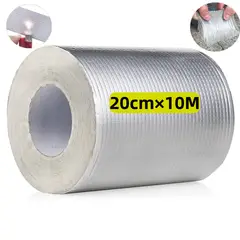 KUANGYE - Cinta Sellador Techo Butilo Gotera Impermeable 20cmX10m para tuberías,toldos,ventanas y techos