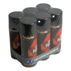 FULLTEC - Pack X6 Spraypaint Alta Temperatura 400ml Colores NEGRO