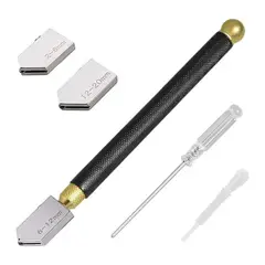 GENERICO - Cortavidrio Tipo Diamante 7” 175 mm con Pipeta Corte Preciso