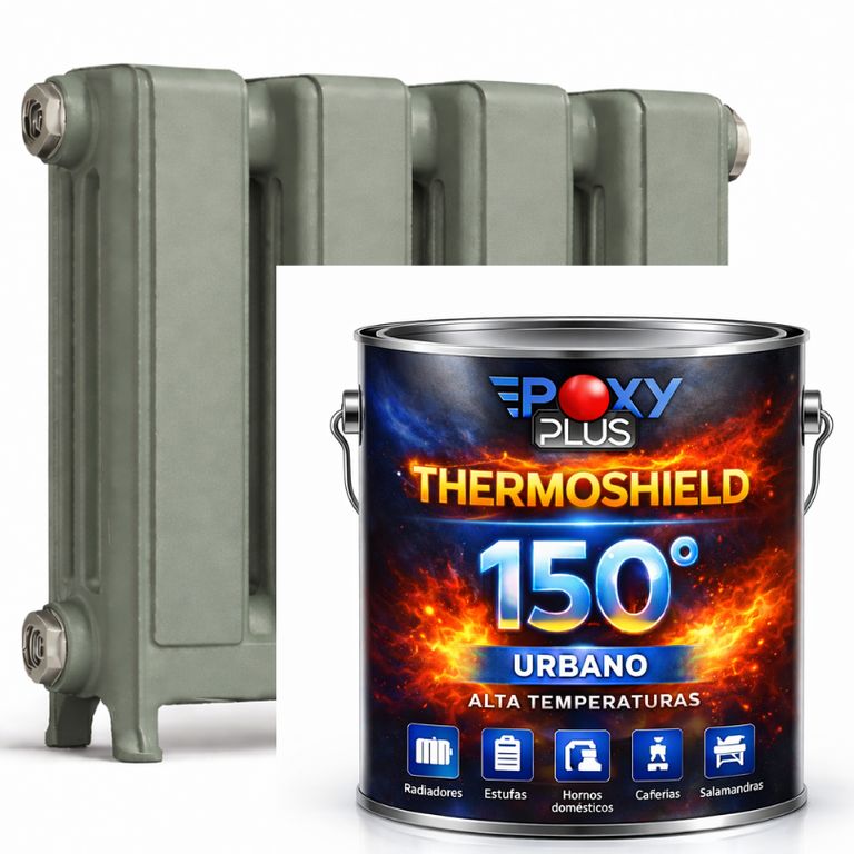 PINTURA ALTA TEMPERATURA - THERMOSHIELD - 4L GRIS CEMENTO
