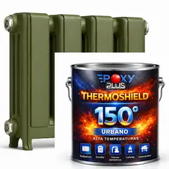 EPOXY - PINTURA ALTA TEMPERATURA - THERMOSHIELD - 4L VERDE OLIVO