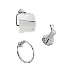 PMB - Kit Accesorios 3 Piezas York Cromo
