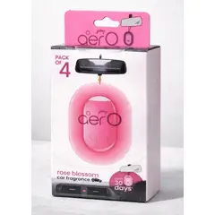 GENERICO - Aero Gel Aromatizante Auto - Variedad Rose Blossom - 4 Unidades 7.5g
