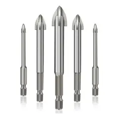 GENERICO - Set Brocas Punta Flecha Ceramica Porcelanato Juego De 5 Uni