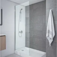 STRETTO - Mampara Fija 70x185 cm Ajustable ±1 cm Cromado