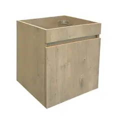 STRETTO - Mueble Vanitorio Moyen Nogal 47.5x46x8 cm sin Cubierta