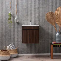 STRETTO - Mueble Vanitorio Moyen Roble + Cubierta 50x46x50 cm