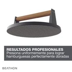 BEATHON - Prensa De Hierro Fundido Pre-Curada 17,4 cm Kiosclub