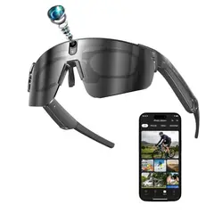 STARTECHOFFICE - Gafas Inteligentes con IA Cámara 8MP, Traducción Tiempo Real Bluetooth 5.4 Uso Outdoor y Profesional
