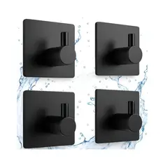 GENERICO - 4pcs Ganchos De Baño Para Pared Acero Inoxidable Labg