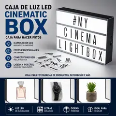 MOVI - Adorno Caja de Luz Led Cinematic Box Caja para hacer fotos
