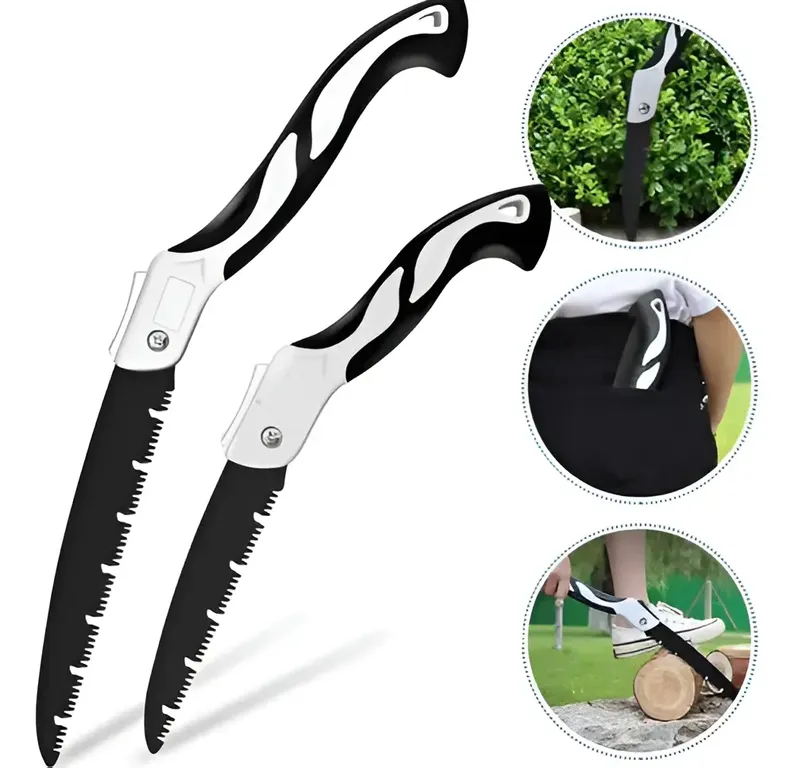 2pzs Serruchos De Poda Plegable Con Hoja Endurecida Para Madera Árboles