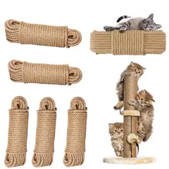 KUANGYE - 90M Cuerda Yute cáñamo 6mm-manualidades,poste rascador gatos