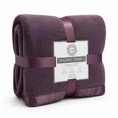 PALERMO - Frazada 2 Plazas Termica Polar 200x210cm Borde Razo