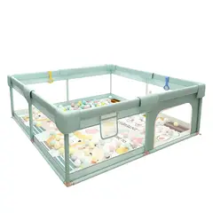 CRUSEC - Corral Para Bebés Con Pelotas Valla De Seguridad 66cmx200cm
