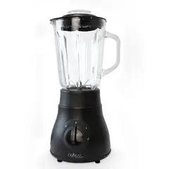 DORAL - LICUADORA BARCELONA DE ACERO INOXIDABLE CON JARRO DE VIDRIO 1.5 LTS NEGRO