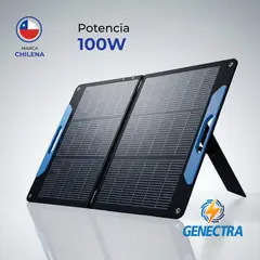 GENECTRA - Panel Solar Plegable 100W