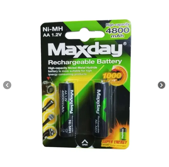 2 Pilas Recargables AA Pila Doble A 4800mah
