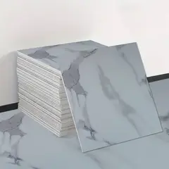 GENERICO - Piso Vinílico Autoadhesivo blanco 10m2 Caja 36 Piezas Antideslizante Premium