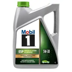 MOBIL - Lubricante Motor Sintetico 5w30 Mobil1 ESP 4 Lts.