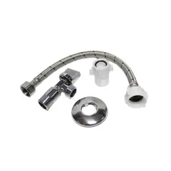 GENERICO - Kit Llave Angular Con Flexible 30cm Y Adaptador Grifix