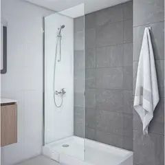 STRETTO - Mampara Fija 90x185 cm Ajustable ±1 cm Cromado