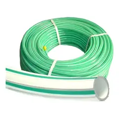 METALFER - Manguera Standar Bicolor De 3/4 Blanca / Verde 100 Mts
