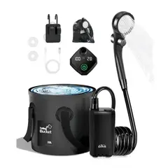ESHOPANGIE - Ducha Portatil Camping 20l Recargable Con Pantalla Led