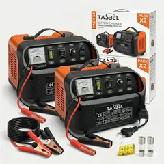 IRM - Cargador De Baterias 12v 24v X2 Profesional Resistente Auto Camioneta Calidad FIGOIMPORT