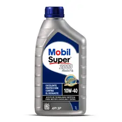 MOBIL - Aceite 10w40 Semisintetico Super 2000 Formula P 1 Litro