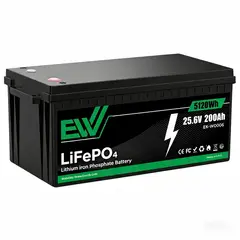EWTTO - Bateria Ciclo Profundo 24V-200Ah Baterías Recargables Solares LiFePO4
